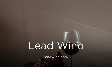 LeadWino.com - Creative brandable domain for sale